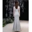 Charming Silver Grey Beading Evening Dresses 2021 Trumpet / Mermaid Scoop Neck Pearl Sequins Short Sleeve Floor-Length / Long Formal Dresses