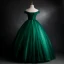 Elegant Dark Green Prom Dresses 2021 Ball Gown Off-The-Shoulder Beading Sequins Lace Flower Sleeveless Backless Floor-Length / Long Formal Dresses