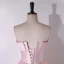 Lovely Blushing Pink Bow Beading Prom Dresses 2024 A-Line / Princess Strapless Sleeveless Backless Floor-Length / Long Prom Formal Dresses