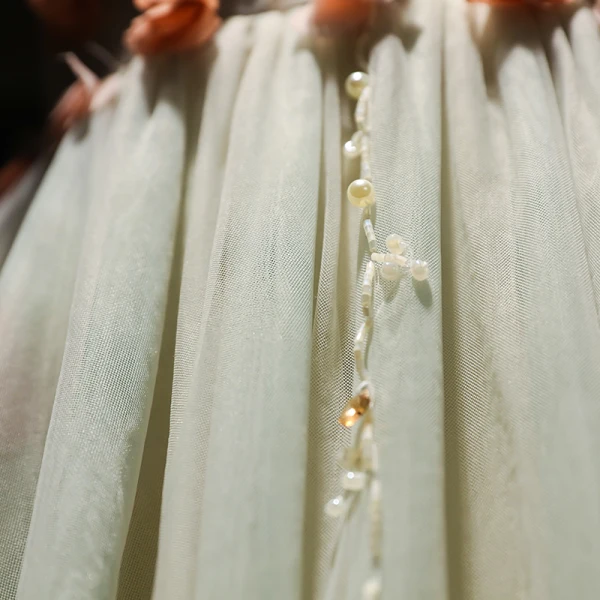 Elegant Sage Green Evening Dresses 2019 A-Line / Princess V-Neck Beading Pearl Appliques Sleeveless Backless Floor-Length / Long Formal Dresses