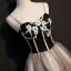 Sexy Black Cocktail Dresses 2018 A-Line / Princess Appliques Spaghetti Straps Backless Sleeveless Short Formal Dresses