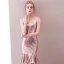 Glitzernden Gold Partykleider 2018 Mermaid Pailletten Schleife Spaghettiträger Rückenfreies Ärmellos Kurze Festliche Kleider