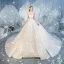 Charmant Weiß Brautkleider / Hochzeitskleider 2019 Ballkleid Stehkragen Perlenstickerei Pailletten Spitze Blumen Ärmellos Rückenfreies Königliche Schleppe