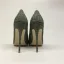 Schöne Armeegrün Abend Pumps 2019 Polyester Schlangenhautmuster 12 cm Stilettos Spitzschuh Pumps