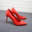 Schöne Rot Abend Pumps 2019 Leder Schlangenhautmuster 9 cm Stilettos Spitzschuh Pumps