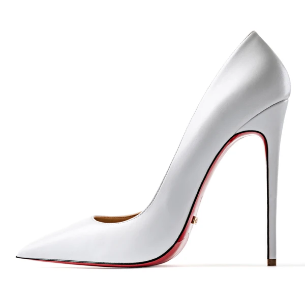 Mode Brun Afton Pumps 2019 Lackläder 12 cm Stilettklackar Spetsiga Pumps