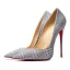Sparkly Sølv Aften Pumps 2019 Paljetter 12 cm Stiletthæler Spisse Pumps