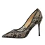 Mooie / Prachtige Zwarte Avond Pumps 2019 Kant 10 cm Naaldhakken / Stiletto Spitse Neus Pumps