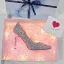 Sparkly Sølv Aften Pumps 2019 Paljetter 9 cm Stiletthæler Spisse Pumps