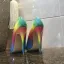 Mooie / Prachtige Regenboog Multi-Kleuren Avond Pumps 2019 Lakleer 12 cm Naaldhakken / Stiletto Spitse Neus Pumps