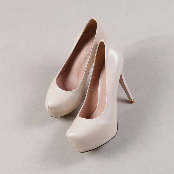 Fine Svart Aften Pumps 2019 Lær 9 cm Stiletthæler Spisse Pumps