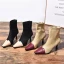 Vintage / Originale Noire Désinvolte Bottes Femme 2020 Cuir 7 cm Talons Aiguilles À Bout Pointu Bottes