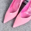 Lovely Candy Pink Casual Pumps 2019 Leather 7 cm Stiletto Heels Pointed Toe Pumps