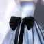 Illusion Sky Blue Prom Dresses 2021 Ball Gown Strapless Bow Sleeveless Backless Floor-Length / Long Formal Dresses