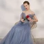 Chic / Beautiful Ocean Blue Prom Dresses 2018 A-Line / Princess Backless Beading Crystal Off-The-Shoulder Sleeveless Floor-Length / Long Formal Dresses