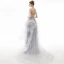 Classy Silver Prom Dresses 2020 A-Line / Princess Scoop Neck Lace Sequins Sleeveless Cascading Ruffles Sweep Train Formal Dresses