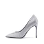 Charmig Silver Afton Pumps 2020 Polyester Paljetter 10 cm Stilettklackar Spetsiga Pumps
