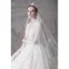 High-end Ivory Wedding Dresses 2020 A-Line / Princess V-Neck Beading Pearl Rhinestone Sequins Lace Flower 3/4 Sleeve Royal Train