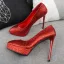 Glitter Candy Roze Avond Pumps 2019 Pailletten 12 cm Naaldhakken / Stiletto Spitse Neus Pumps