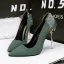 Stilig Brun Casual Pumps 2019 Mocka Nit 10 cm Stilettklackar Spetsiga Pumps