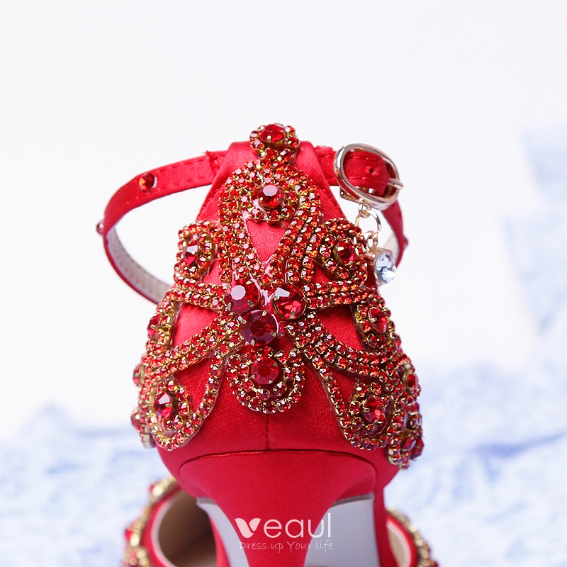 Red Heel Sandal, Size: 35-41 at Rs 315/pair in Delhi | ID: 11323861155