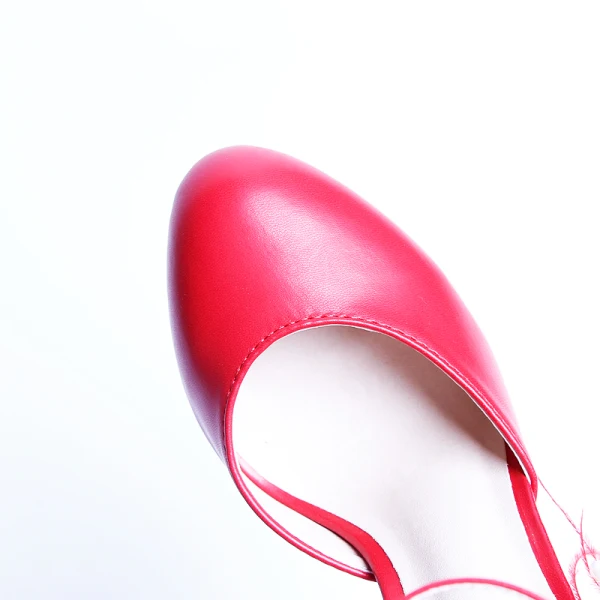 Moda Czerwone Buty Ślubne 2020 Pióro Z Paskiem Perła Rhinestone Cekiny Z Koronki Kwiat 14 cm Szpilki Okrągłe Toe Ślub Wysokie Obcasy