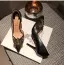 Chic / Beautiful Black Gold Evening Party Womens Shoes 2020 Leather Rivet 8 cm Stiletto Heels Pointed Toe High Heels