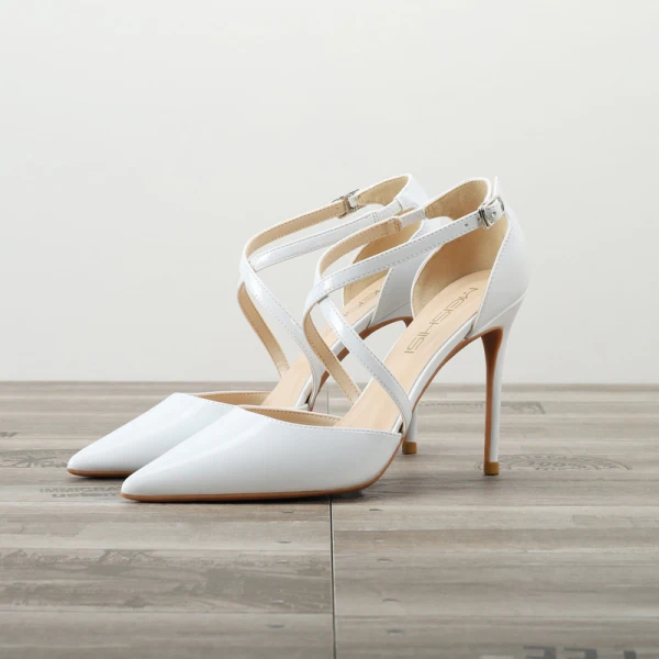 Chic / Beautiful Black Evening Party Womens Sandals 2020 Patent Leather 10 cm Stiletto Heels Pointed Toe Sandals