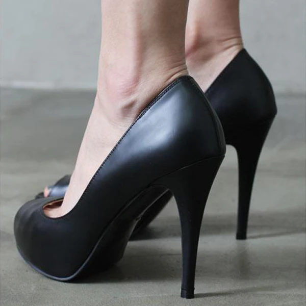 Modest / Simple Nude OL Womens Shoes 2020 Leather 10 cm Stiletto Heels Open / Peep Toe Heels