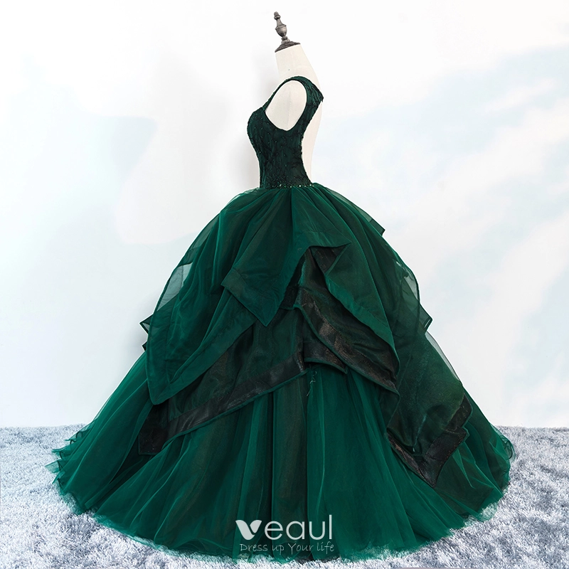 Emerald green prom dress 2018 shop