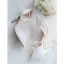 High-end Ivory Wedding Shoes 2020 Tulle Lace Flower Strappy 8 cm Stiletto Heels Pointed Toe Wedding High Heels
