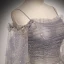 Élégant Gris Paillettes Glitter Robe De Bal Robe De Soirée 2021 Princesse Bretelles Spaghetti Manches Longues Dos Nu Train De Balayage Robe De Ceremonie