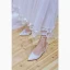 Chic / Beautiful Ivory Wedding Shoes 2020 Tulle Lace 5 cm Thick Heels Pointed Toe Wedding High Heels