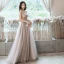 Mode Nues Robe De Bal 2020 Princesse Bretelles Spaghetti Perlage Faux Diamant Paillettes Sans Manches Dos Nu Fendue devant Longue Robe De Ceremonie