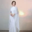 Simple Couleur Unie Ivoire Robe De Soirée 2020 Trompette / Sirène Encolure Dégagée Manches Longues Longue Robe De Ceremonie