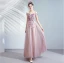 Chic / Beautiful Purple Prom Dresses 2020 A-Line / Princess Off-The-Shoulder Beading Crystal Appliques Lace Flower Sleeveless Backless Floor-Length / Long Formal Dresses