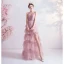Chic / Belle Nues Robe De Soirée 2020 Princesse Bretelles Spaghetti Noeud Sans Manches Dos Nu Volants en Cascade Fendue devant Longue Robe De Ceremonie