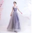 Classy Lavender Prom Dresses 2020 A-Line / Princess Square Neckline Sleeveless Backless Floor-Length / Long Formal Dresses