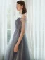 Chic / Beautiful Purple Prom Dresses 2020 A-Line / Princess Scoop Neck Beading Sequins Floor-Length / Long Short Sleeve Backless Formal Dresses