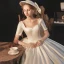 Haut de Gamme Élégant Ivoire Satin Robe De Mariée 2021 Robe Boule Perle Encolure Carrée Manches Courtes Dos Nu Noeud Royal Train Mariage