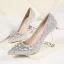 Glitter Goud Avond Pumps 2020 Rhinestone Pailletten 9 cm Naaldhakken / Stiletto Spitse Neus Pumps