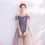 Charmant Bleu Ciel Dégradé De Couleur Robe De Bal 2020 Princesse Bretelles Spaghetti Faux Diamant Glitter Tulle Manches Courtes Dos Nu Longue Robe De Ceremonie