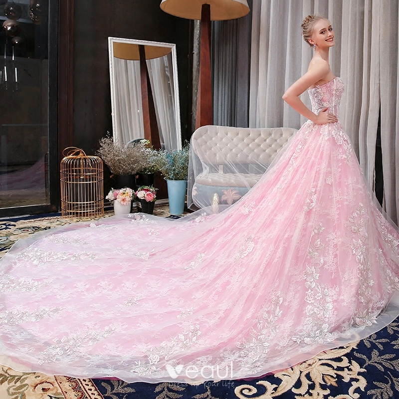 Pink bridal outlet gowns 2018