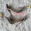 Sexy Transparent Silver Evening Party Rivet Rhinestone Pumps 2021 12 cm Stiletto Heels Pointed Toe Pumps High Heels