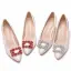 Elegant White Rhinestone Wedding Shoes 2021 5 cm Stiletto Heels Pointed Toe Wedding Pumps High Heels