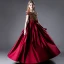 Charming Burgundy Party Dresses Flower Girl Dresses 2021 A-Line / Princess Scoop Neck Satin Short Sleeve Bow Sash Sequins Birthday Floor-Length / Long Flower Girl Dresses