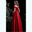 Elegant Burgundy Satin Prom Dresses 2021 A-Line / Princess Short Sleeve Backless Floor-Length / Long Prom Formal Dresses