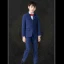 Fashion Black Long Sleeve Boys Wedding Suits 2022 Wedding Coat Pants Shirt Vest