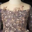 Chic / Beautiful Purple Beading Sequins Birthday Flower Girl Dresses 2022 Ball Gown Scoop Neck Long Sleeve Floor-Length / Long Flower Girl Dresses