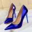 Unusual Black Metal Patent Leather Cocktail Party Pumps 2022 10 cm Stiletto Heels Pointed Toe Pumps High Heels
